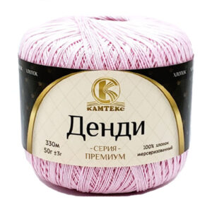 Купить пряжу КАМТЕКС Денди цвет 055-Св.розовый производства фабрики КАМТЕКС