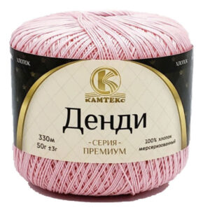 Купить пряжу КАМТЕКС Денди цвет 056-Розовый производства фабрики КАМТЕКС