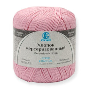 Купить пряжу КАМТЕКС Хлопок Мерсеризованный цвет 056-Розовый производства фабрики КАМТЕКС