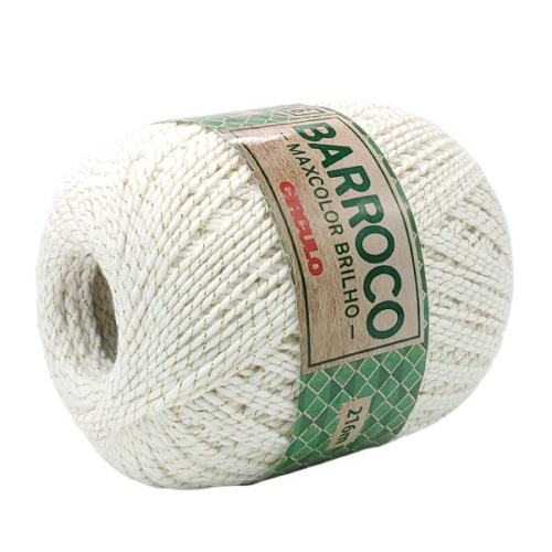 Купить пряжу CIRCULO BARROCO MAXCOLOR BRILHO цвет 8001 производства фабрики CIRCULO