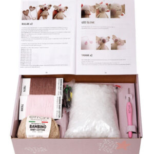 Купить пряжу ETROFIL Amigurumi Kit Etrofil цвет КOАЛА производства фабрики ETROFIL