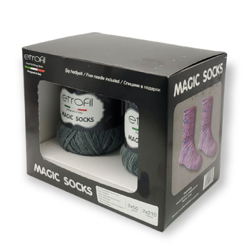 Купить пряжу ETROFIL Magic Socks цвет Петроль-Зелёная смесь производства фабрики ETROFIL
