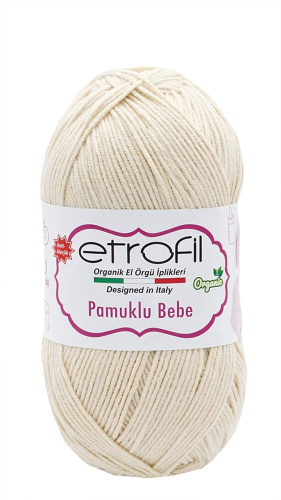 Купить пряжу ETROFIL Pamuklu Bebe цвет 70112 производства фабрики ETROFIL