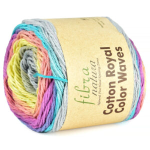Купить пряжу FIBRA NATURA COTTON ROYAL COLOR WAVES цвет 22-07 производства фабрики FIBRA NATURA
