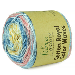 Купить пряжу FIBRA NATURA COTTON ROYAL COLOR WAVES цвет 22-13 производства фабрики FIBRA NATURA