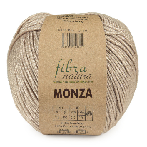 Купить пряжу FIBRA NATURA MONZA цвет 26-25 производства фабрики FIBRA NATURA