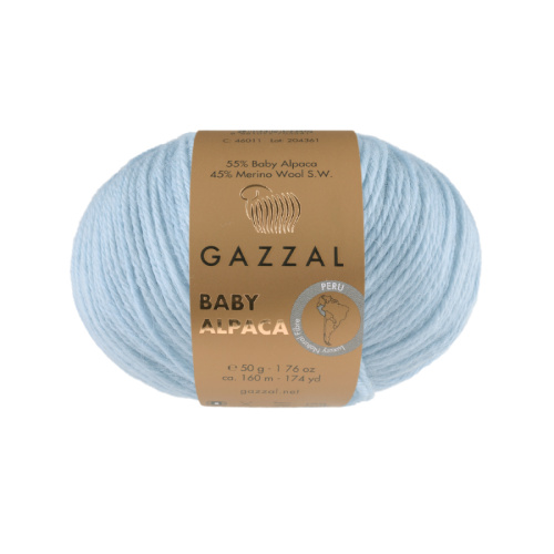 Купить пряжу GAZZAL Baby Alpaca цвет 46023 производства фабрики GAZZAL