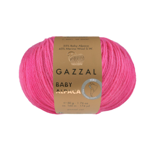Купить пряжу GAZZAL Baby Alpaca цвет 46028 производства фабрики GAZZAL