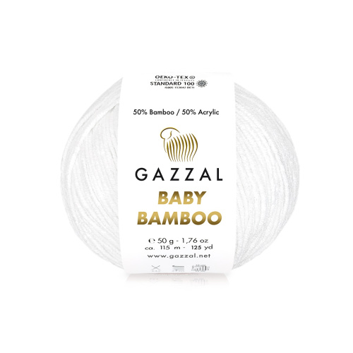 Купить пряжу GAZZAL Baby Bamboo цвет Baby Bamboo (95228) производства фабрики GAZZAL