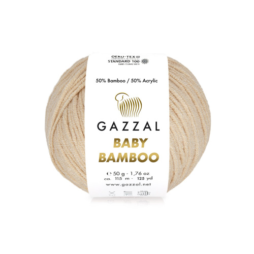 Купить пряжу GAZZAL Baby Bamboo цвет Baby Bamboo (95230) производства фабрики GAZZAL