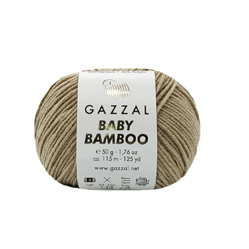 Купить пряжу GAZZAL Baby Bamboo цвет Baby Bamboo (95237) производства фабрики GAZZAL