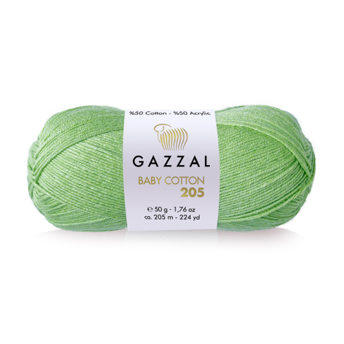 Купить пряжу GAZZAL Baby Cotton 205 цвет 508 производства фабрики GAZZAL