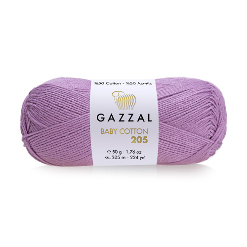 Купить пряжу GAZZAL Baby Cotton 205 цвет 510 производства фабрики GAZZAL