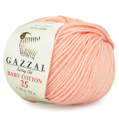 Купить пряжу GAZZAL Baby Cotton 25 цвет 3412 производства фабрики GAZZAL