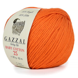 Купить пряжу GAZZAL Baby Cotton 25 цвет 3419 производства фабрики GAZZAL