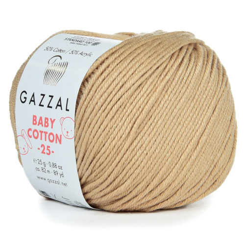 Купить пряжу GAZZAL Baby Cotton 25 цвет 3424 производства фабрики GAZZAL