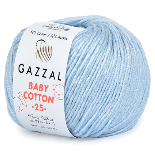 Купить пряжу GAZZAL Baby Cotton 25 цвет 3429 производства фабрики GAZZAL