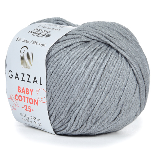 Купить пряжу GAZZAL Baby Cotton 25 цвет 3430 производства фабрики GAZZAL