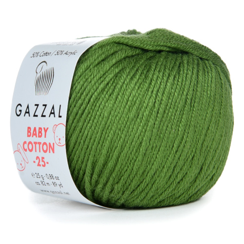 Купить пряжу GAZZAL Baby Cotton 25 цвет 3449 производства фабрики GAZZAL