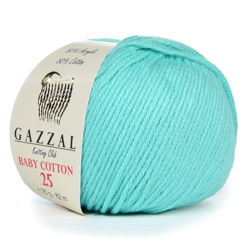 Купить пряжу GAZZAL Baby Cotton 25 цвет 3452 производства фабрики GAZZAL