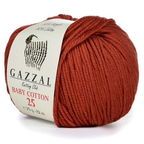 Купить пряжу GAZZAL Baby Cotton 25 цвет 3453 производства фабрики GAZZAL