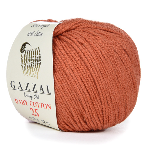 Купить пряжу GAZZAL Baby Cotton 25 цвет 3454 производства фабрики GAZZAL