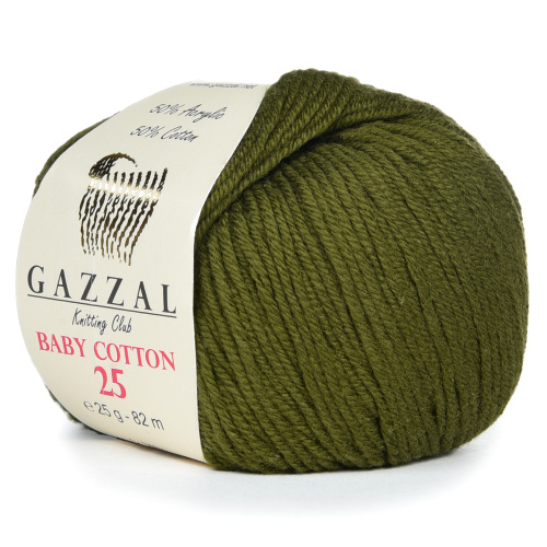 Купить пряжу GAZZAL Baby Cotton 25 цвет 3463 производства фабрики GAZZAL