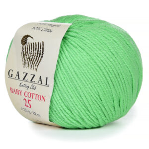 Купить пряжу GAZZAL Baby Cotton 25 цвет 3466 производства фабрики GAZZAL