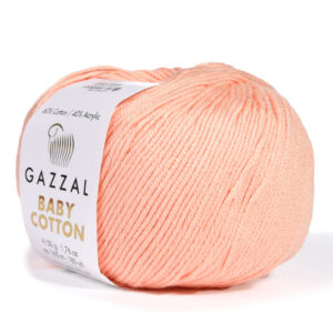 Купить пряжу GAZZAL Baby Cotton цвет 3412 производства фабрики GAZZAL