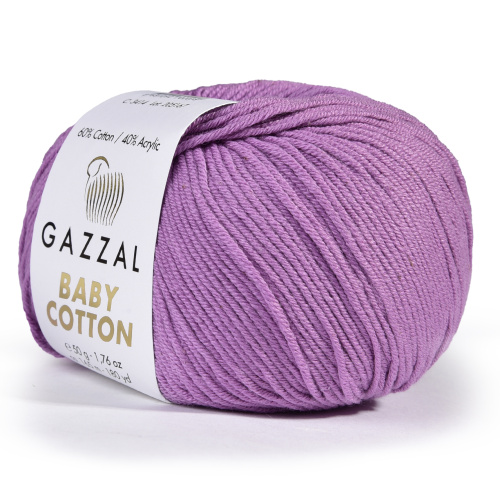 Купить пряжу GAZZAL Baby Cotton цвет 3414 производства фабрики GAZZAL