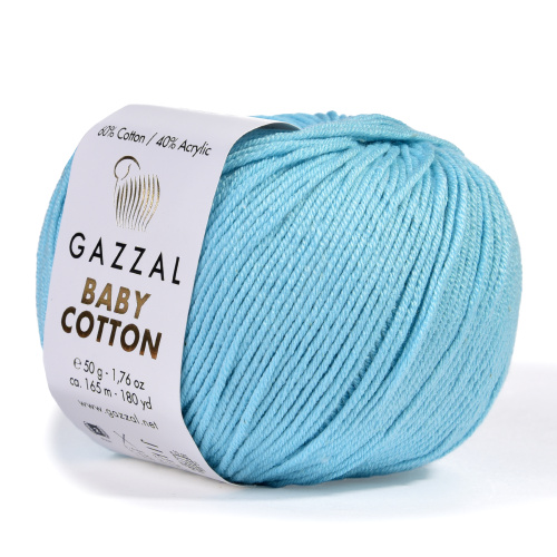 Купить пряжу GAZZAL Baby Cotton цвет 3451 производства фабрики GAZZAL