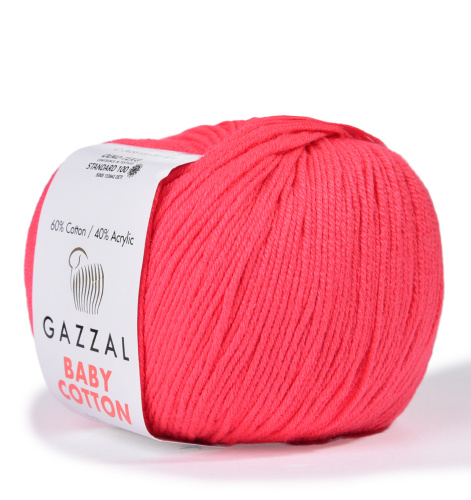 Купить пряжу GAZZAL Baby Cotton цвет 3458 производства фабрики GAZZAL