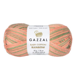 Купить пряжу GAZZAL Baby Cotton Rainbow цвет Baby Cotton Rainbow (483) производства фабрики GAZZAL