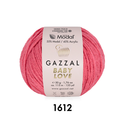 Купить пряжу GAZZAL Baby Love цвет 1612 производства фабрики GAZZAL