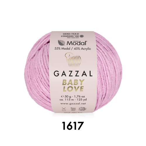 Купить пряжу GAZZAL Baby Love цвет 1617 производства фабрики GAZZAL