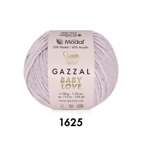 Купить пряжу GAZZAL Baby Love цвет 1625 производства фабрики GAZZAL