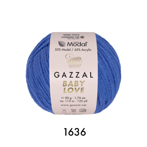 Купить пряжу GAZZAL Baby Love цвет 1636 производства фабрики GAZZAL