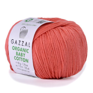 Купить пряжу GAZZAL Organic Baby Cotton цвет 419 производства фабрики GAZZAL