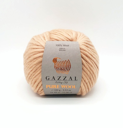 Купить пряжу GAZZAL Pure Wool-4 цвет 5251 производства фабрики GAZZAL