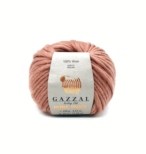 Купить пряжу GAZZAL Pure Wool-4 цвет 5253 производства фабрики GAZZAL