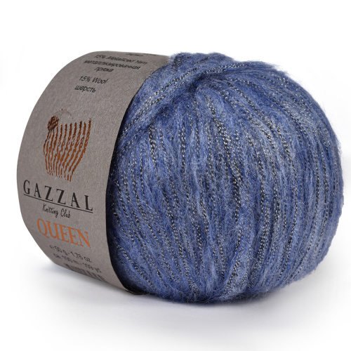 Купить пряжу GAZZAL Queen цвет 7337 производства фабрики GAZZAL