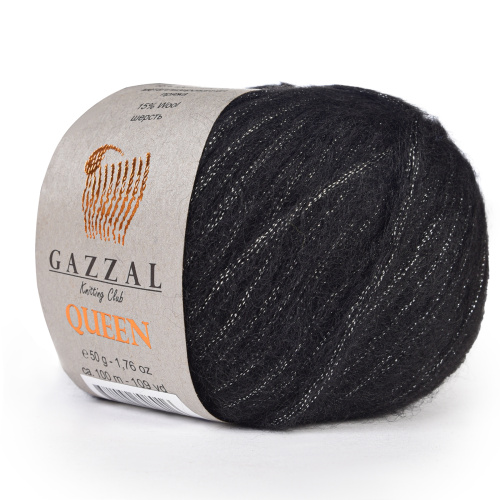 Купить пряжу GAZZAL Queen цвет 7340 производства фабрики GAZZAL
