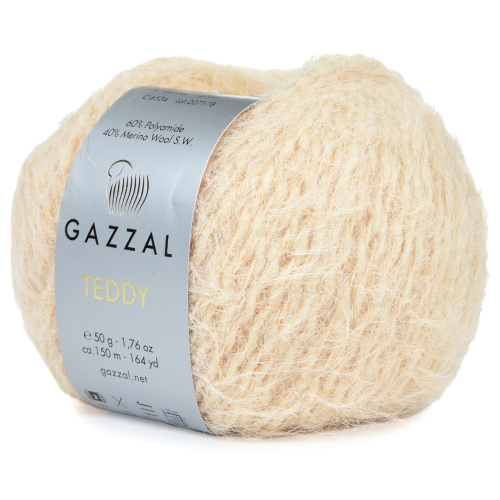 Купить пряжу GAZZAL Teddy цвет 6534 производства фабрики GAZZAL
