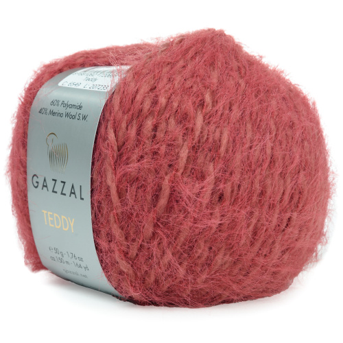 Купить пряжу GAZZAL Teddy цвет 6549 производства фабрики GAZZAL