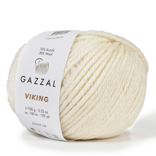 Купить пряжу GAZZAL Viking цвет 4001 производства фабрики GAZZAL
