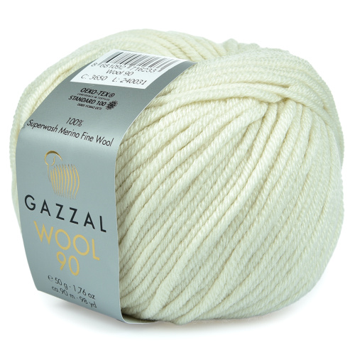 Купить пряжу GAZZAL Wool 90 цвет 3650 производства фабрики GAZZAL
