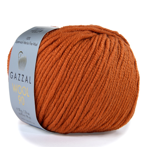 Купить пряжу GAZZAL Wool 90 цвет 3669 производства фабрики GAZZAL