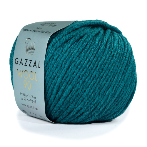 Купить пряжу GAZZAL Wool 90 цвет 3674 производства фабрики GAZZAL