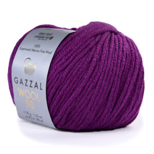 Купить пряжу GAZZAL Wool 90 цвет 3684 производства фабрики GAZZAL