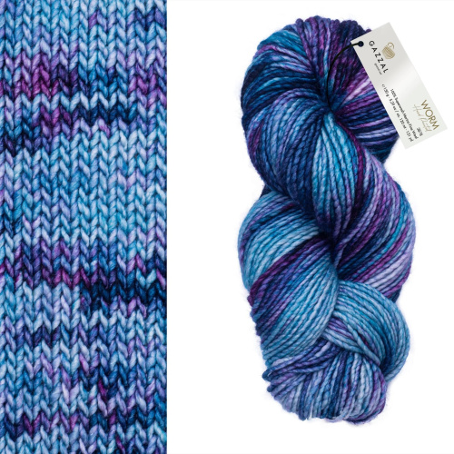 Купить пряжу GAZZAL Worm цвет 3878 производства фабрики GAZZAL